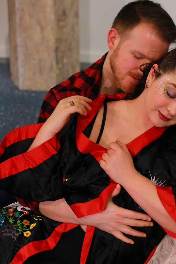 Jonathan Fox Powers as Johnny and Erica Malachowski as Alizia in TIME IT IS: TO MUSIC Photo