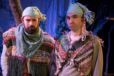 Eric Duhon as Shepherd and Joel Thompson* as Clown Photo
