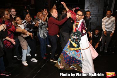 Des McAnuff, James Harkness, Jeremy Pope and Derrick Baskin with E. Clayton Corneliou Photo