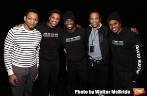 Derrick Baskin, Jeremy Pope, Jawan M. Jackson, James Harkness and Ephraim Sykes  Photo