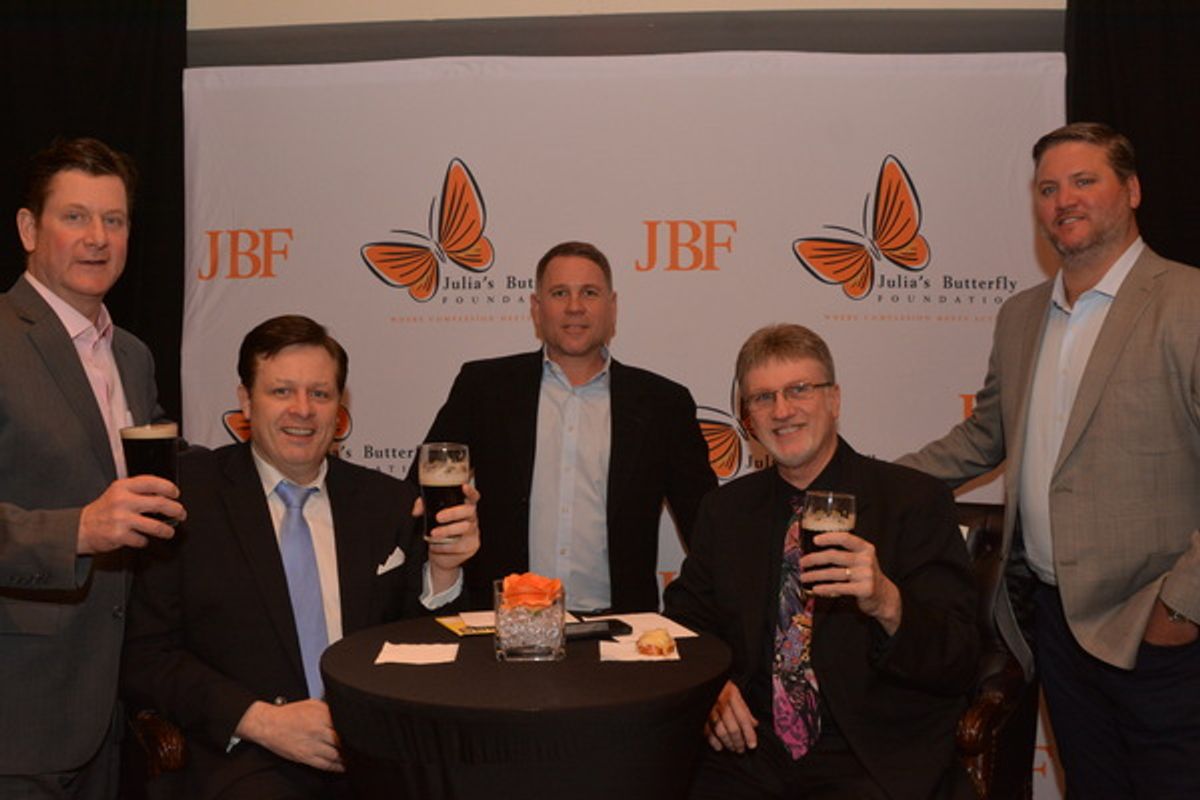 Anthony Kearns and David George with Michael J. Quinn, John McDermott and Matthew D Eitner of Laidlaw Asset Management at 