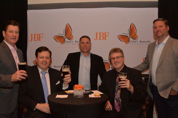 Anthony Kearns and David George with Michael J. Quinn, John McDermott and Matthew D E Photo