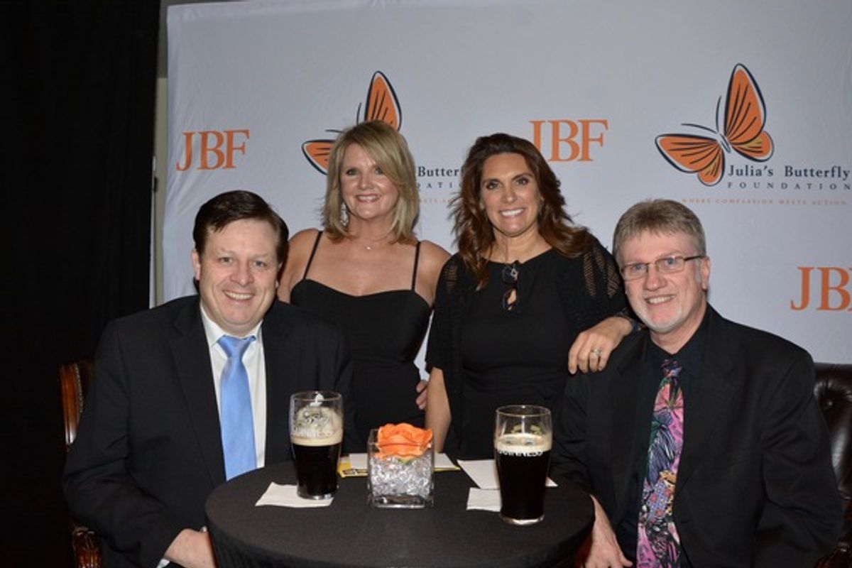 Anthony Kearns and David George with Ann DeKorte and Christine Callahan at 