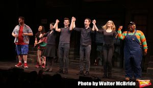 Nick Kohn, Grace Choi, Veronica J. Kuehn, Matt Dengler, Jason Jacoby, Jamie Glickman and Lacretta during "Avenue Q" Celebrates World Puppetry Day Curtain Call @ BroadwayWorld Nick Kohn, Grace Choi, Veronica J. Kuehn, Matt Dengler, Jason Jacoby, Jamie Glickman Photo