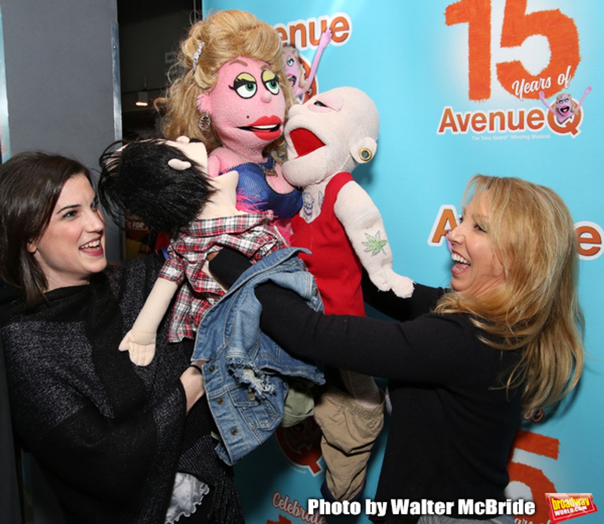 Veronica J. Kuehn with Avenue Q & Puppetry Fans at 
