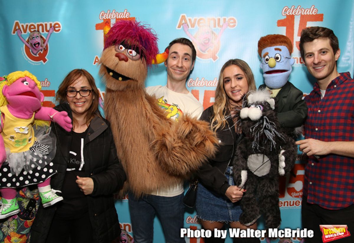 Jason Jacoby and Matt Dengler with Avenue Q & Puppetry Fans  at 