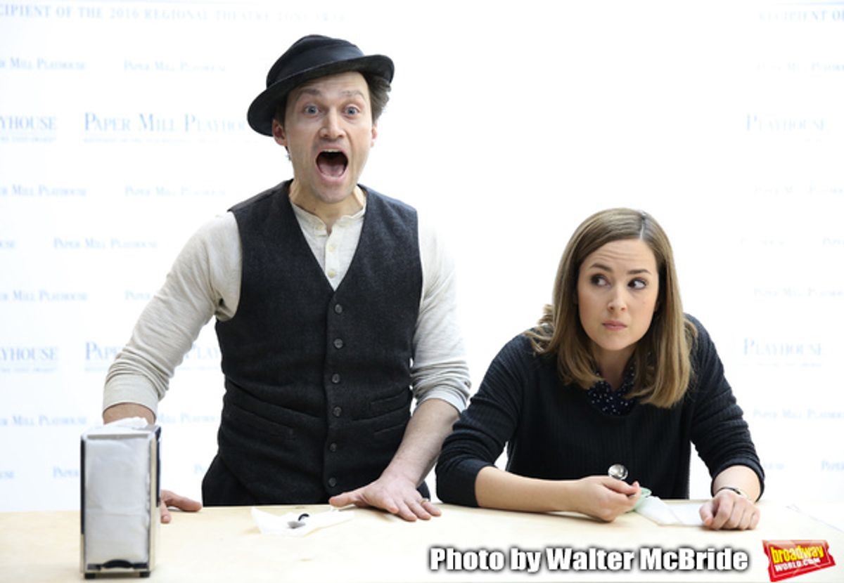 Bryce Pinkham and Hannah Elless at 