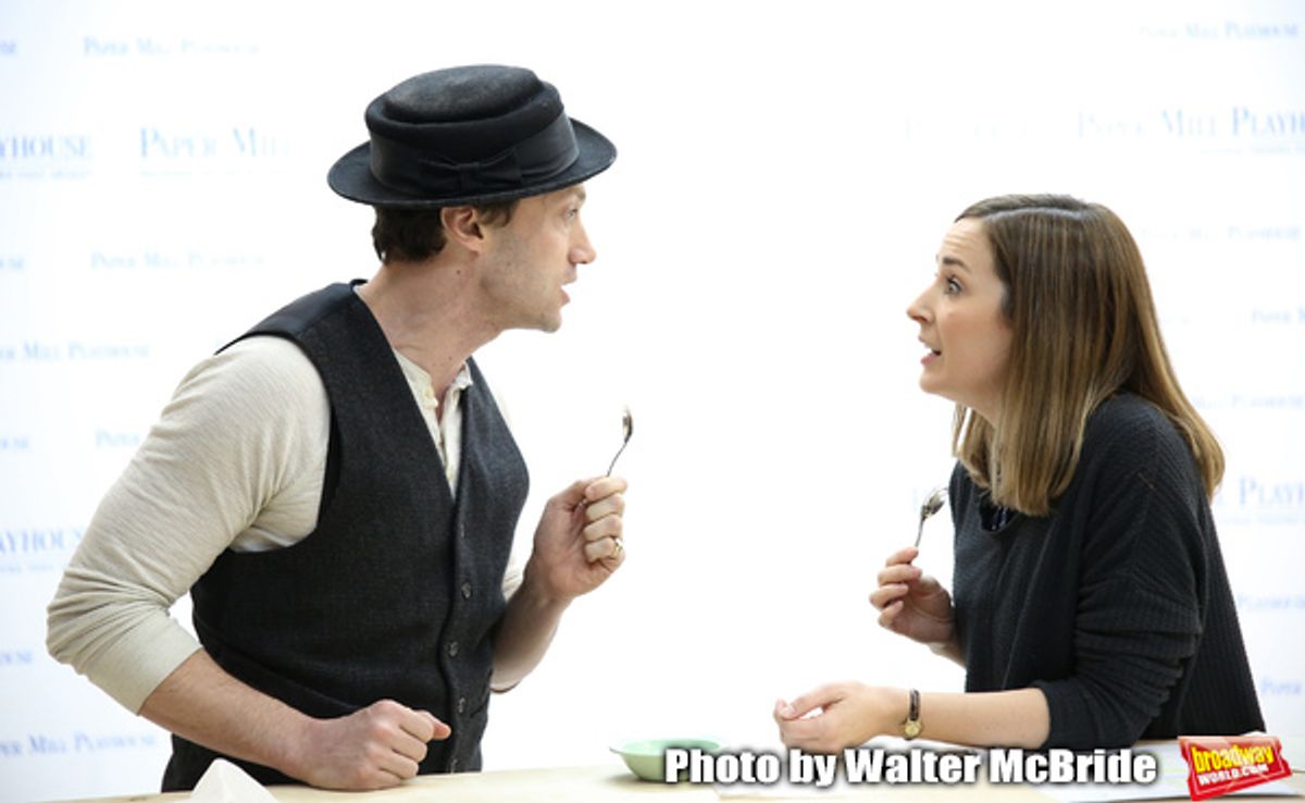 Bryce Pinkham and Hannah Elless at 