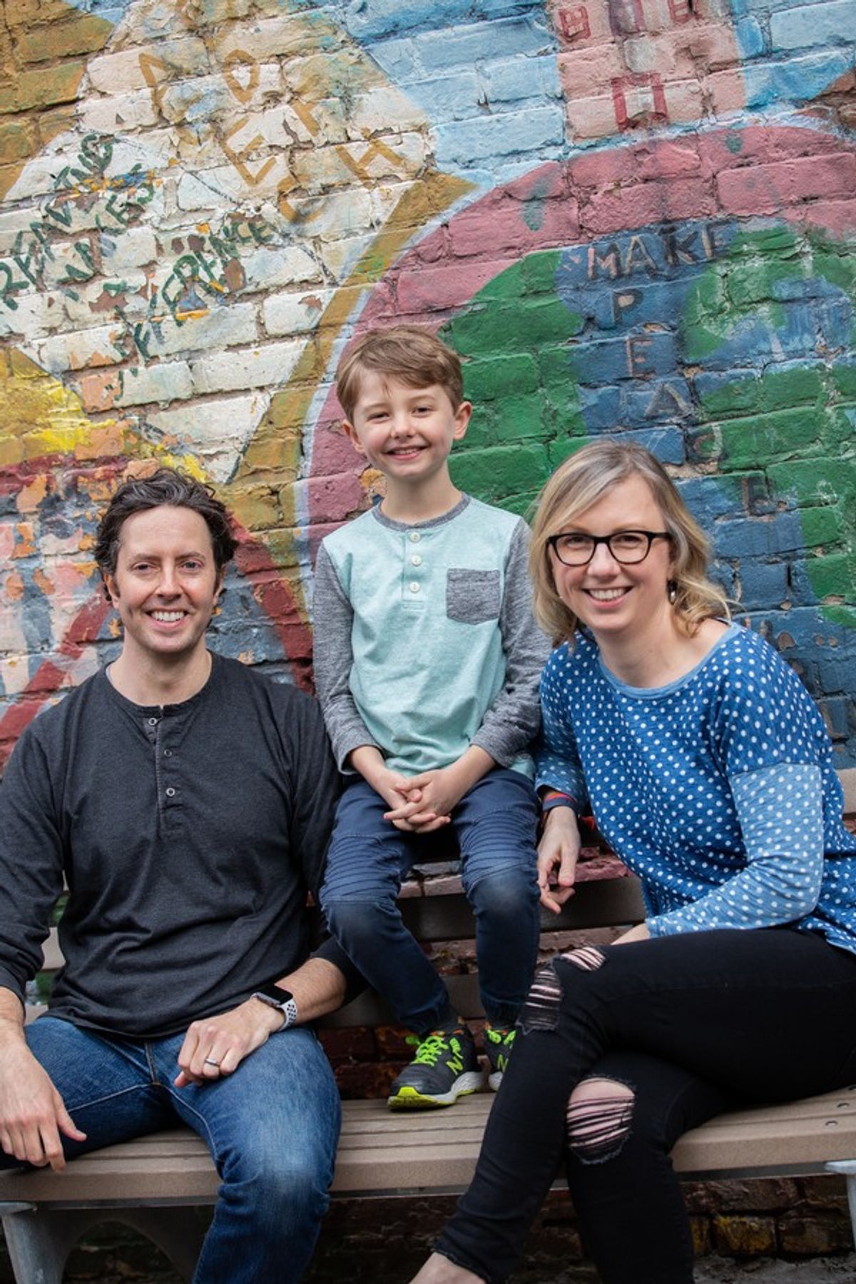 Bridget, Connor, and Greg Mills at 