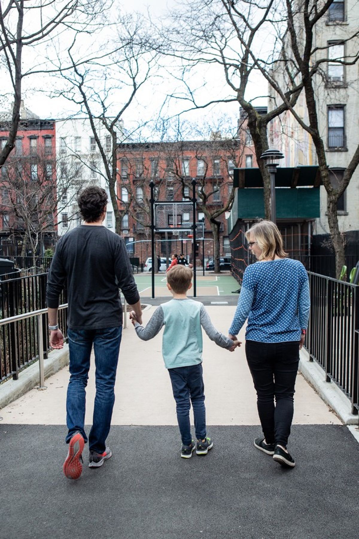 Bridget, Connor, and Greg Mills at 