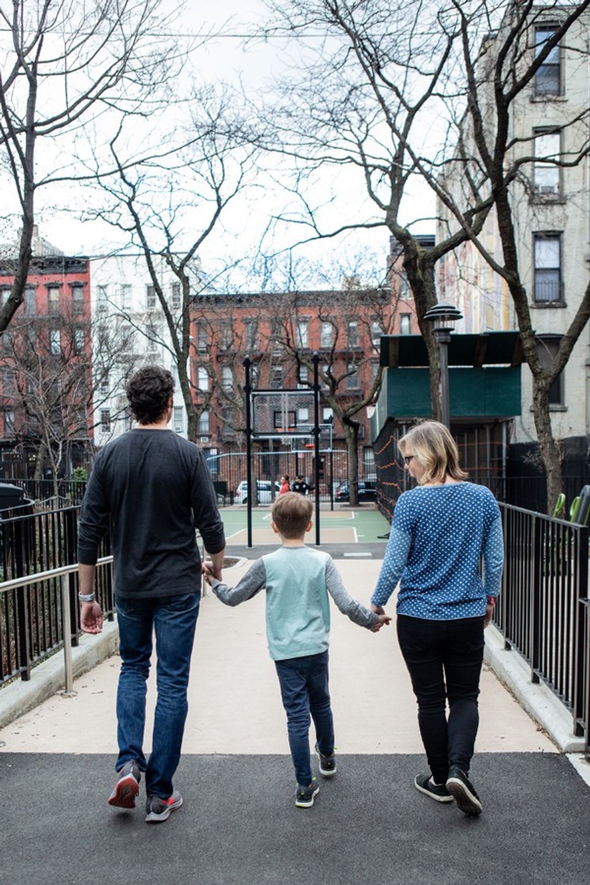 Bridget, Connor, and Greg Mills at 