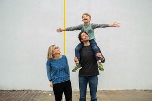 Bridget, Connor, and Greg Mills @ BroadwayWorld Bridget, Connor, and Greg Mills Photo