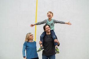 Bridget, Connor, and Greg Mills @ BroadwayWorld Bridget, Connor, and Greg Mills Photo