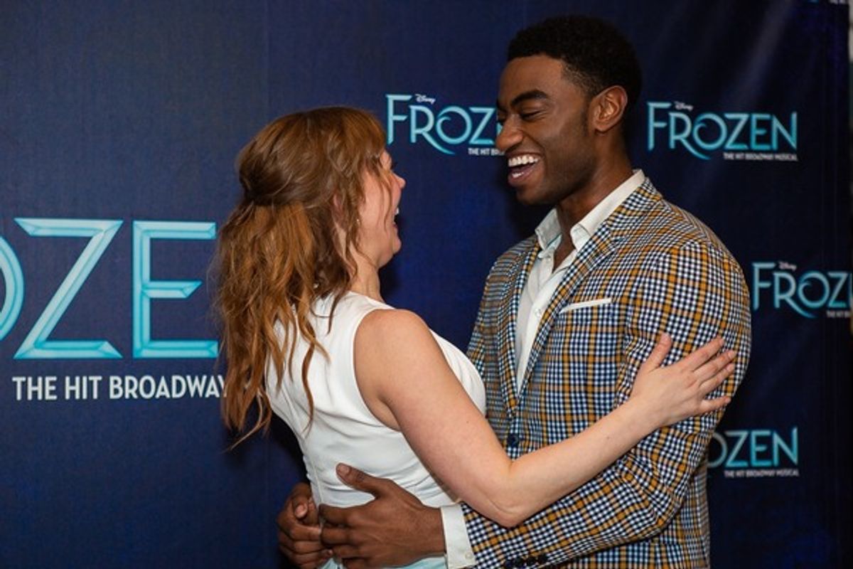 Caissie Levy and Patti Murin at 