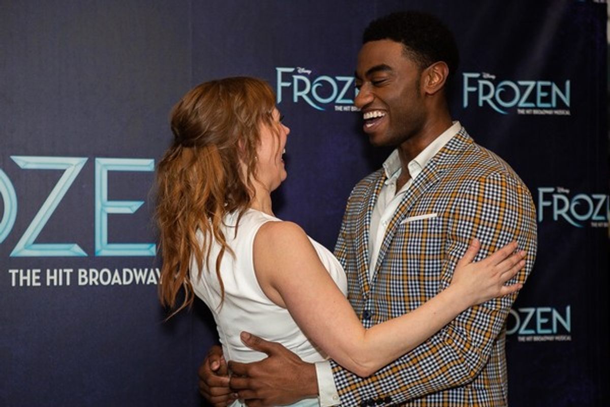 Caissie Levy and Patti Murin at 