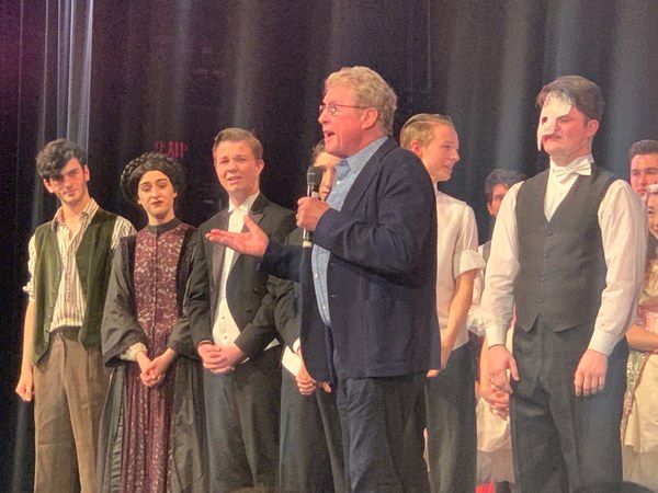 Photo and Video Special: Original Star Michael Crawford Visits Orange County High School PHANTOM Production Photo and Video Special: Original Star Michael Crawford Visits Orange County High School PHANTOM Production Image