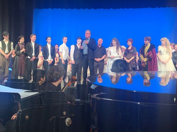 Photo and Video Special: Original Star Michael Crawford Visits Orange County High School PHANTOM Production Photo and Video Special: Original Star Michael Crawford Visits Orange County High School PHANTOM Production Image