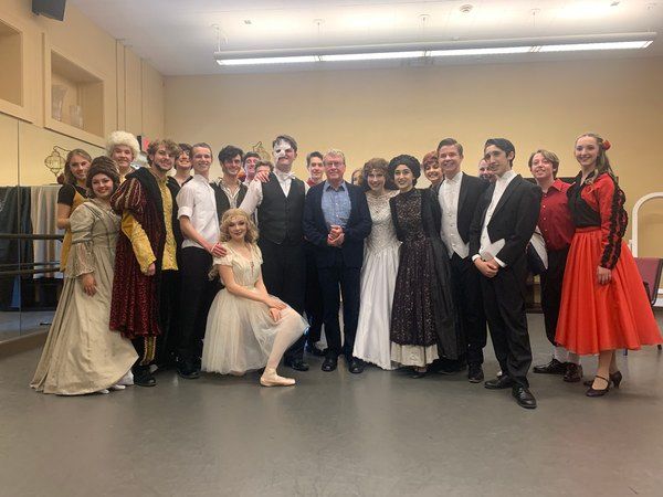 Photo and Video Special: Original Star Michael Crawford Visits Orange County High School PHANTOM Production Photo and Video Special: Original Star Michael Crawford Visits Orange County High School PHANTOM Production Image
