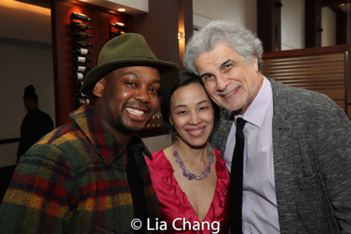 Tommy Scrivens, Lia Chang and Assistant Director Jim Mirrione at 