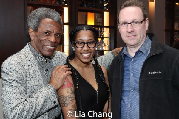 Director Andre De Shields, Assistant Stage Manager Chelsea Olivia Friday and Producti Photo