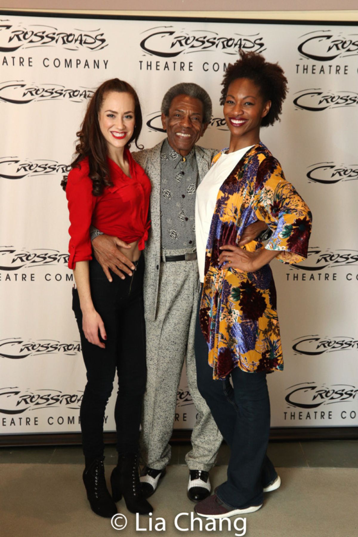 Kaleigh Cronin, Director Andre De Shields and Jenny Laroche at 