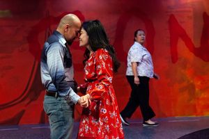 Jomar Tagatac, Rinabeth Apostol, Michelle Talgarow Photo