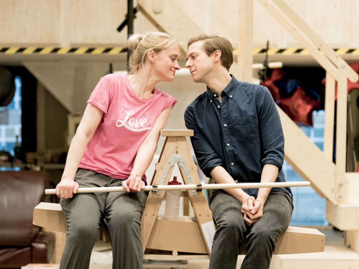 Anne-Marie Duff and Arthur Darvill at 
