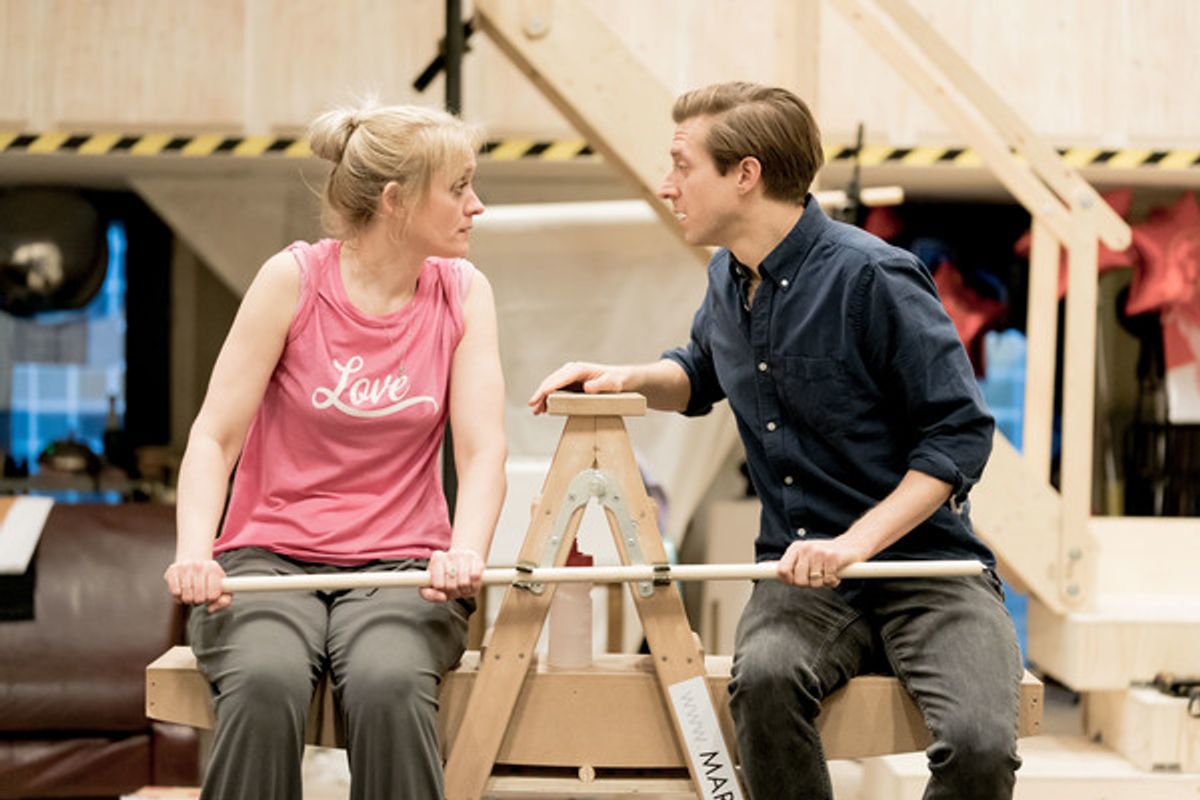 Anne-Marie Duff and Arthur Darvill at 