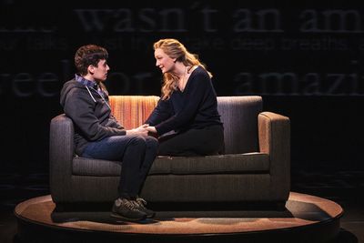 Robert Markus and Jessica Sherman in DEAR EVAN HANSEN  Photo