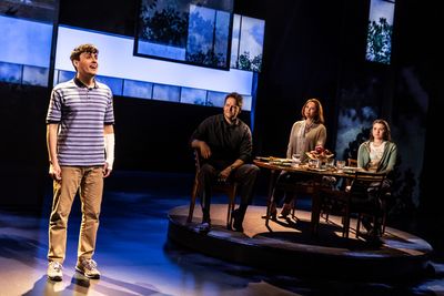 Robert Markus, Evan Buliung, Claire Rankin and Stephanie La Rochelle in DEAR EVAN HAN Photo