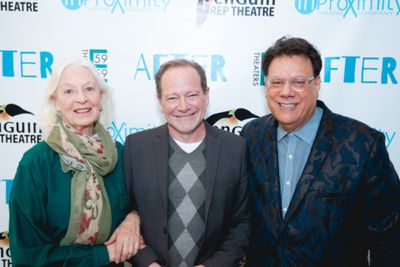 Jane Alexander with AFTER playwright Michael McKeever and director Joe Brancato. Phot Photo