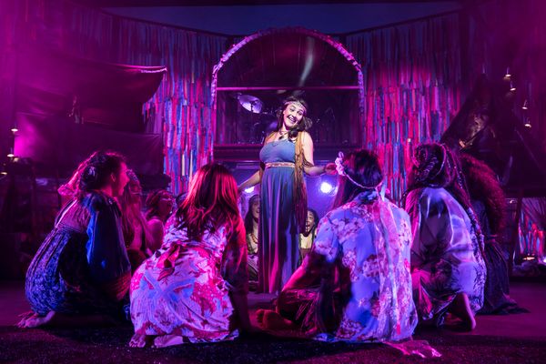 Natalie Green (Mom) & The Cast of Hair The Musical Photo