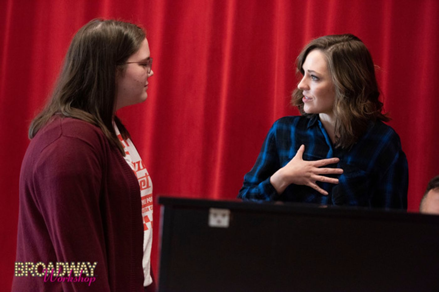 Photo Flash: Laura Osnes Visits Broadway Workshop For A Master Class  Image