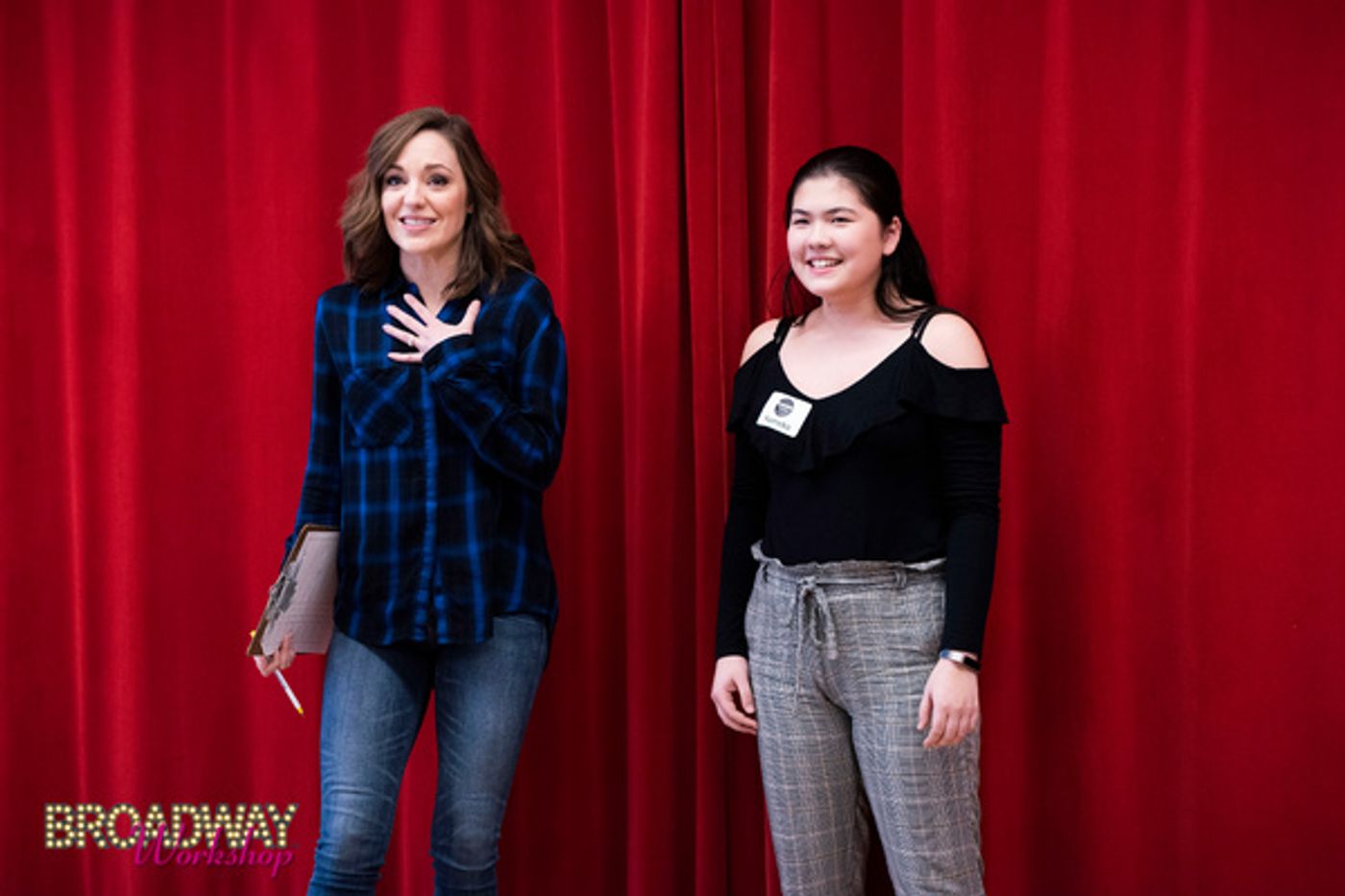 Photo Flash: Laura Osnes Visits Broadway Workshop For A Master Class  Image