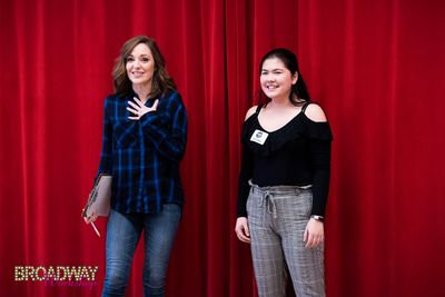  Laura Osnes with Broadway Workshop student Photo