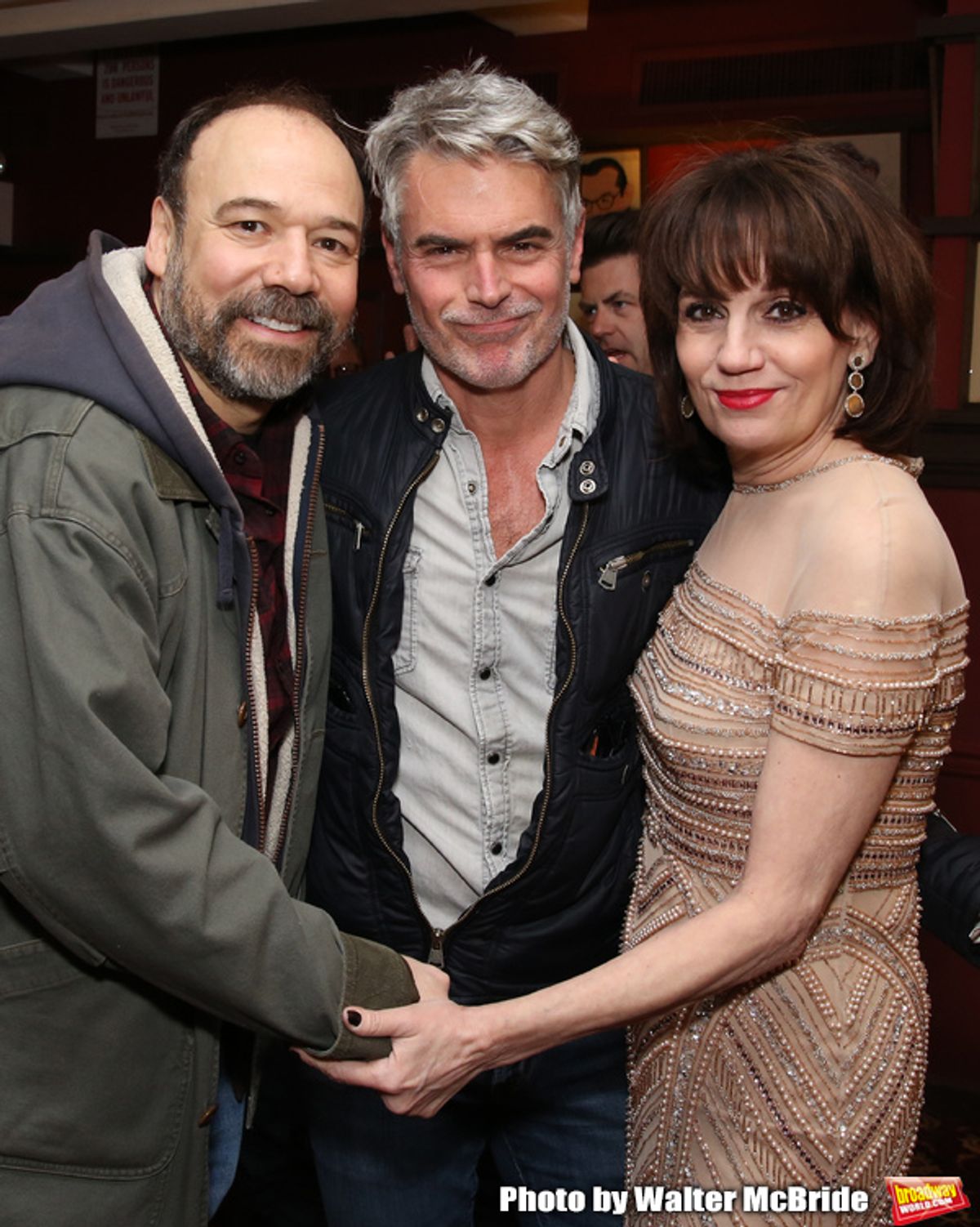Danny Burstein, Troy Britton Johnson and Beth Leavel  at 