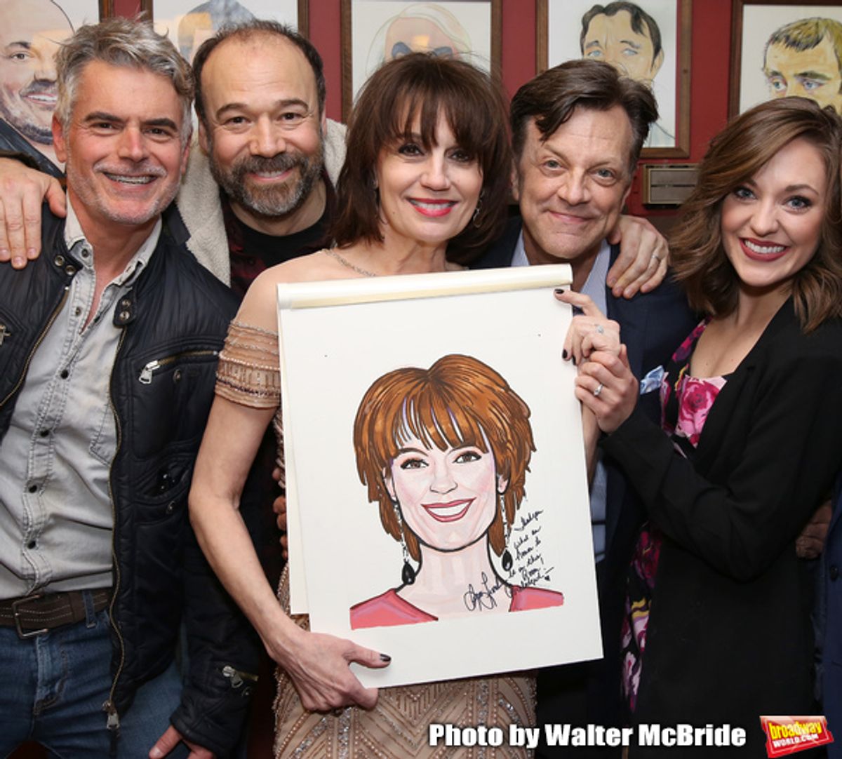 Troy Britton Johnson, Danny Burstein, Beth Leavel, Jim Caruso and Laura Osnes  at 
