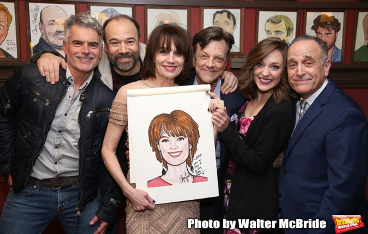 Troy Britton Johnson, Danny Burstein, Beth Leavel, Jim Caruso, Laura Osnes, and Adam Heller  at 