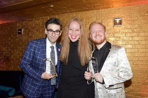 Joe Iconis, Jennifer Ashley Tepper and Max Friedman Photo
