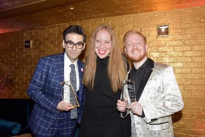 Joe Iconis, Jennifer Ashley Tepper and Max Friedman Photo