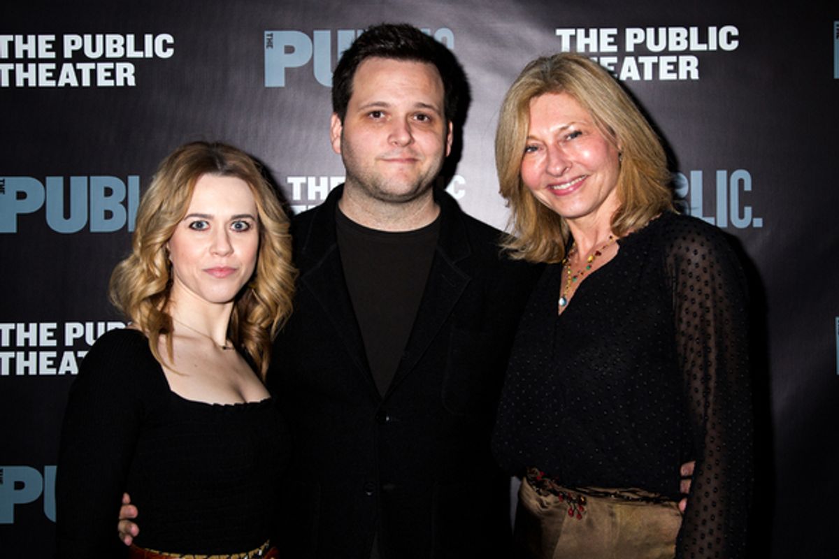 Vanessa Lauren, Derek DelGaudio, Laurie Eustis at 