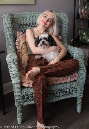 Sophia Anne Caruso and Pucci @ BroadwayWorld Sophia Anne Caruso and Pucci Photo