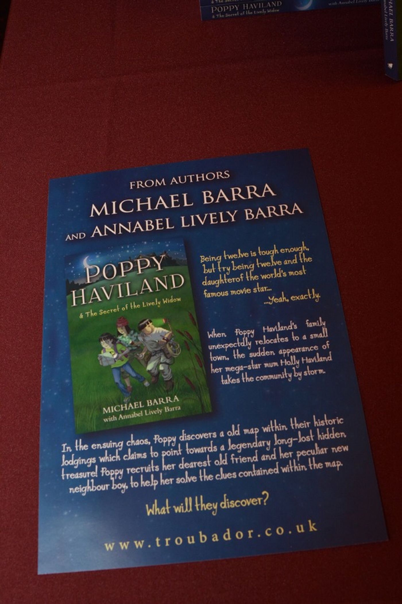 Photo Coverage: Inside the Book Release of POPPY HAVILAND & THE SECRET OF THE LIVELY WIDOW Photo Coverage: Inside the Book Release of POPPY HAVILAND & THE SECRET OF THE LIVELY WIDOW Image