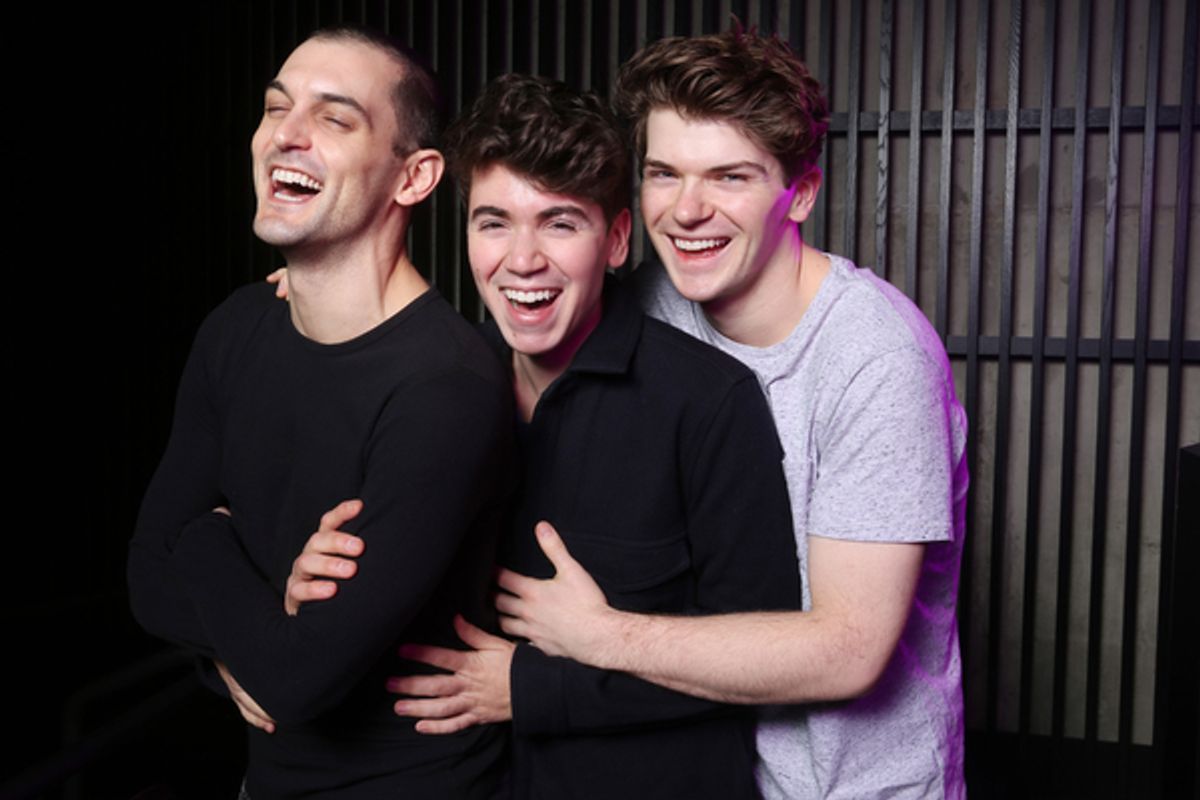 Wesley Taylor, Noah Galvin, and Colton Ryan at 