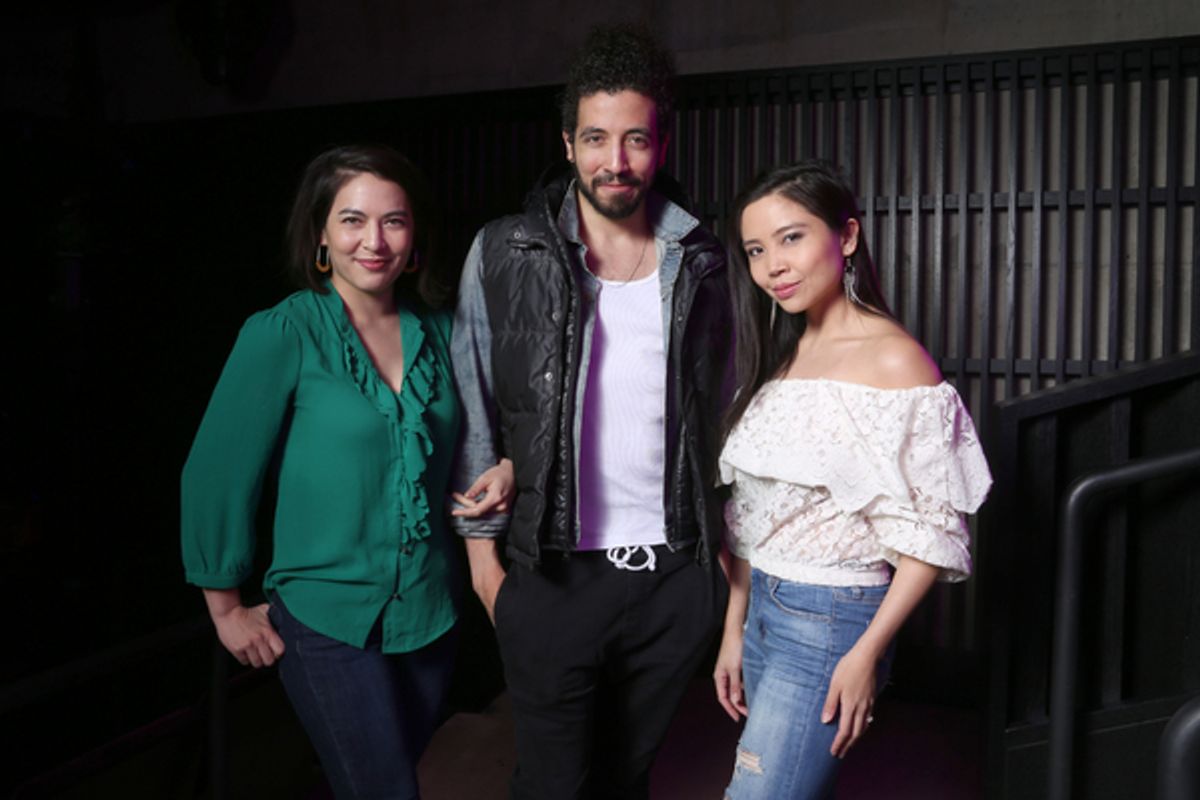 Kim Blanck, Heath Saunders, Catherine Ricafort at 