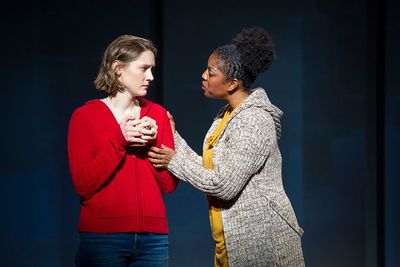Sophie Hearn as Alice Carter and Dan'yelle Williamson as Ms. Hopkins Photo