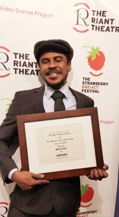 Victor Vauban Jr. BEST PLAY AWARD for LEAVES  Photo Credit: Van Dirk Fisher Photo