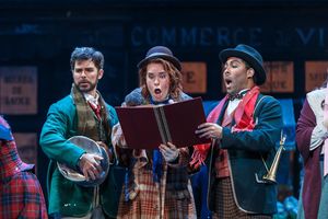 Marcello (Craig Verm), Colline (Tyler Zimmerman), and Schaunard (Ben Taylor) enjoy Ch Photo