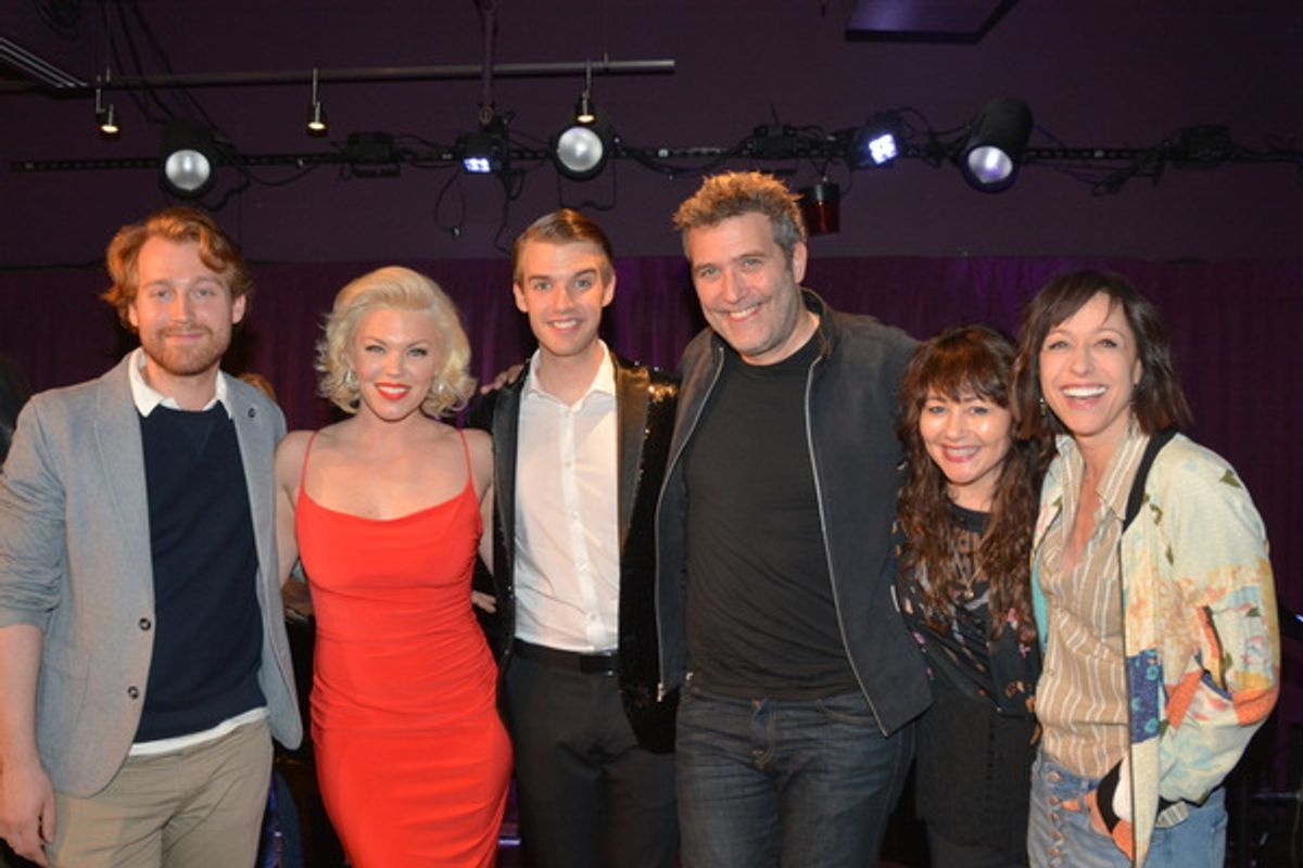 Daniel Dunlow, Robyn Huder, Mark William, Craig Bierko, Frances Ruffelle and Paige Davis at 