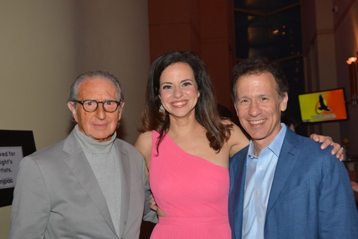 Sander Jacobs, Mandy Gonzalez and Louis D'Amrosio at 
